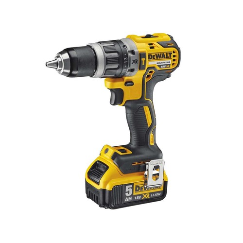DeWalt DCD796P1 18V XR Brushless Compact Combi Drill with 1x 5.0Ah Battery - Picture 2 of 5