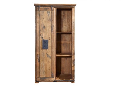 Mango massiv Kleiderschrank außergewöhnlich Mangoholz Massivholz Schrank 100x190