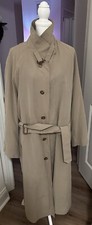 Made In USA Newport Harbor Trench Rain Coat Zipper Lining Belted Pockets