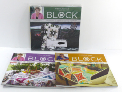 Set of 3 Missouri Star Quilt Co. BLOCK Idea Books magazines 2015/2018 patterns