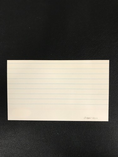 Glenn Hall SIGNED INDEX CARD Chicago Black Hawks HOF JSA Certified AUTO - Picture 5 of 6
