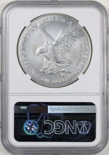 2022 W Burnished Silver Eagle NGC MS70 FDI FDOI GAUDIOSO US MINT DESIGNER Label - Picture 4 of 4
