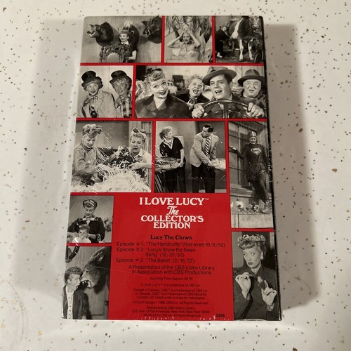 I Love Lucy Collectors Edition VHS tape "Lucy And the stars New Sealed - Picture 2 of 3