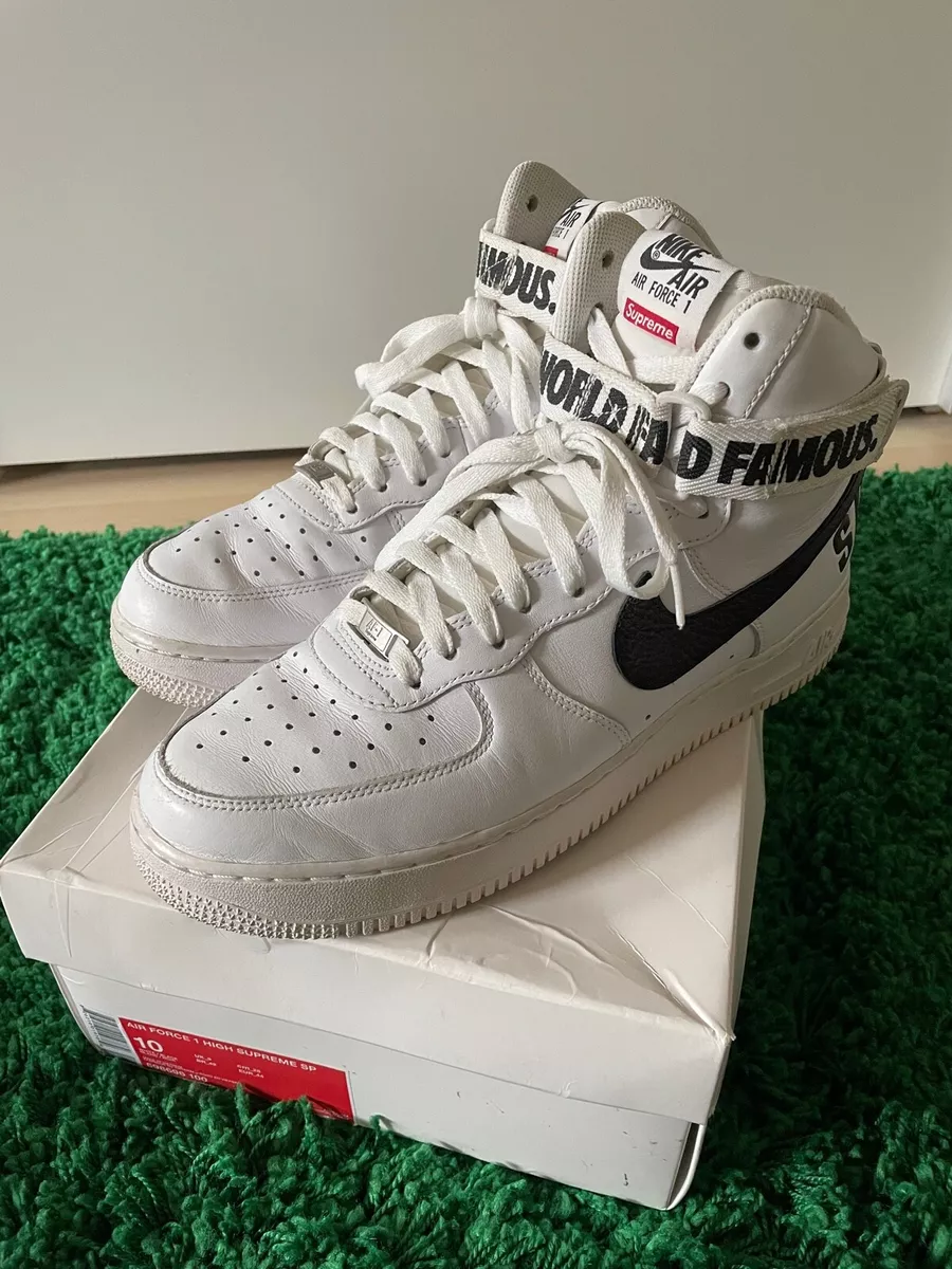 Supreme x nike air top force 1 high ebay