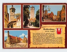 Postcard Scenes & Views Rothenburg ob der Tauber Bavaria Germany
