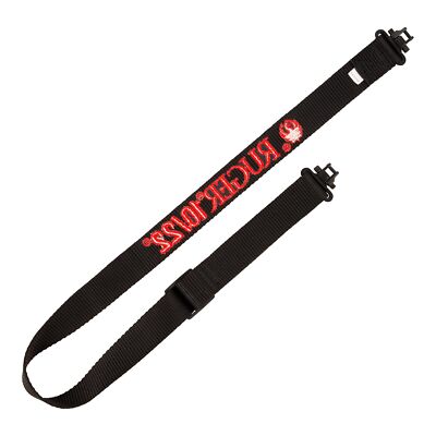 Ruger 10 22 Rifle Sling Heavy Duty Adjustable Quick Detach Swivels Black Red