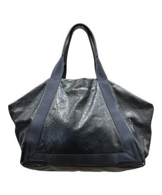 BALENCIAGA Cava Tote Bag Navy Spain W/Instruction Manual 