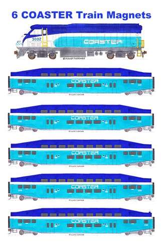 Coaster Train 6 magnets Andy Fletcher - 第 1/1 張圖片