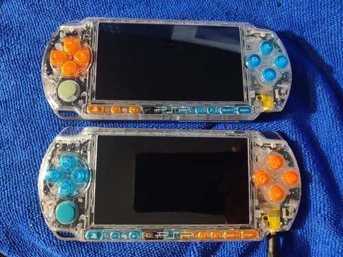 Sistema de consola Sony PSP 3000 transparente con botones de color estilo personalizado importación - Imagen 12 de 16