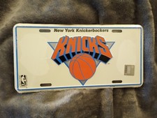 Vintage NEW YORK KNICKS Basketball Novelty Auto License Plate, SEALED! NOS Sign