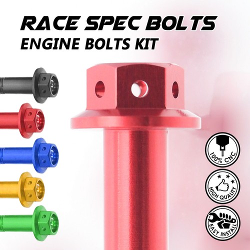 Red Crankcase Cover Engine Bolt For Honda CBR600RR 07 08 - Foto 6 di 6