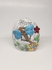 Home Decor Hope Ceramic Flower Garden Rock Stone Hallow