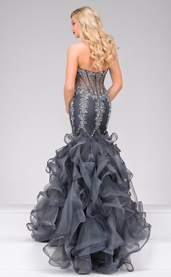grey jovani prom dress Jovani 40692 Dress GREY / 2