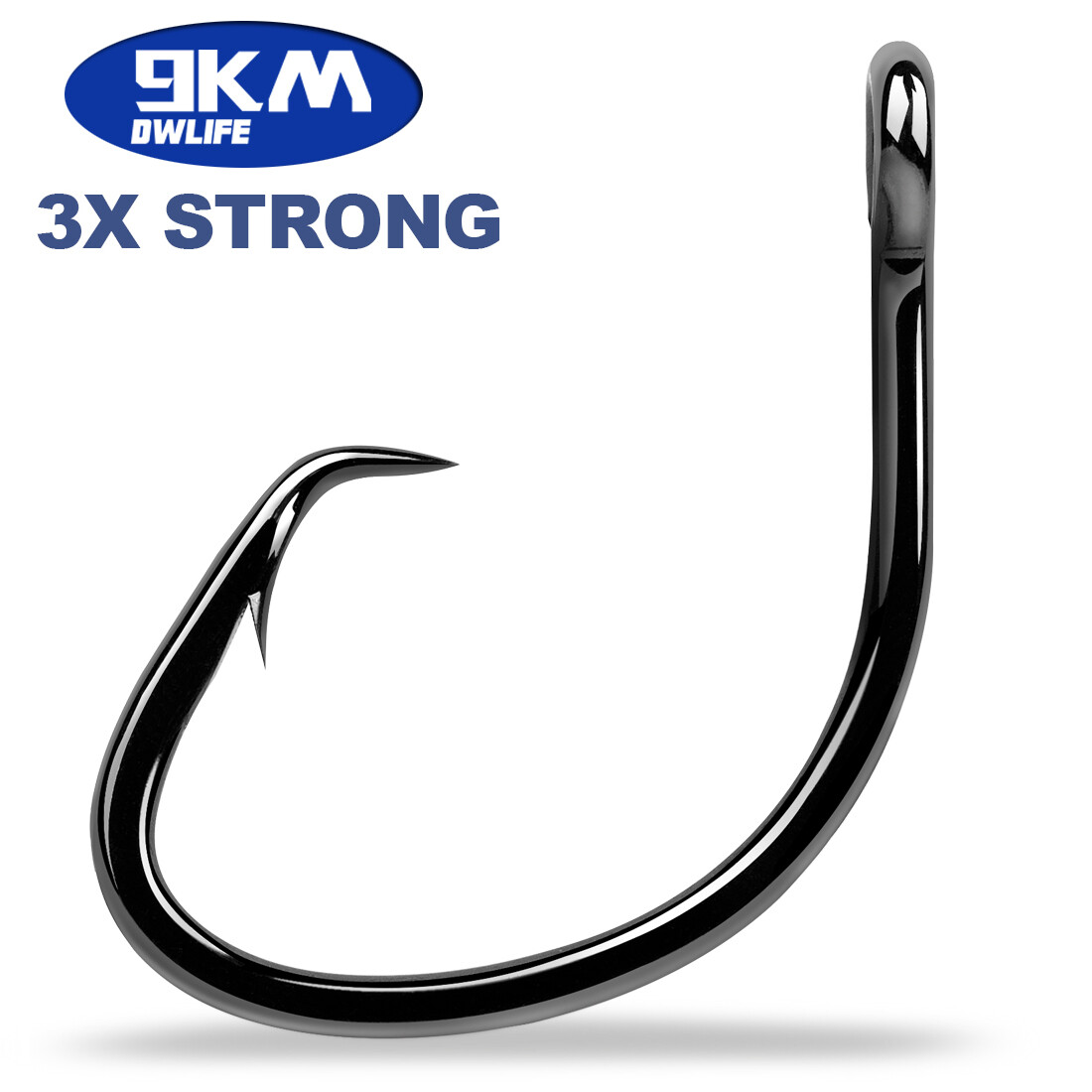 25 Pcs Inline Circle Hooks Saltwater Fishing Hooks Wide Gap Circle Hook