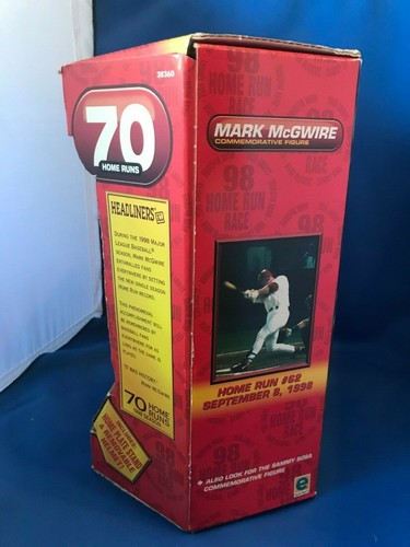 Figura Conmemorativa Mark McGwire 1998 Headliners 70 Jonrones Nueva En Caja - Imagen 6 de 6