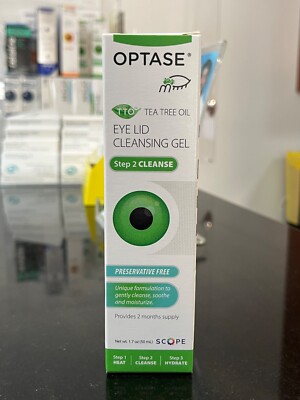 OPTASE Eye Lid Cleansing Gel - Tea Tree Oil Cleanser Optase