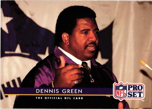 Dennis Green #243 1992 Pro Set card