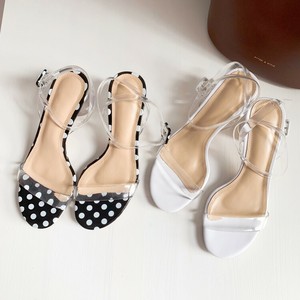polka dot block heels