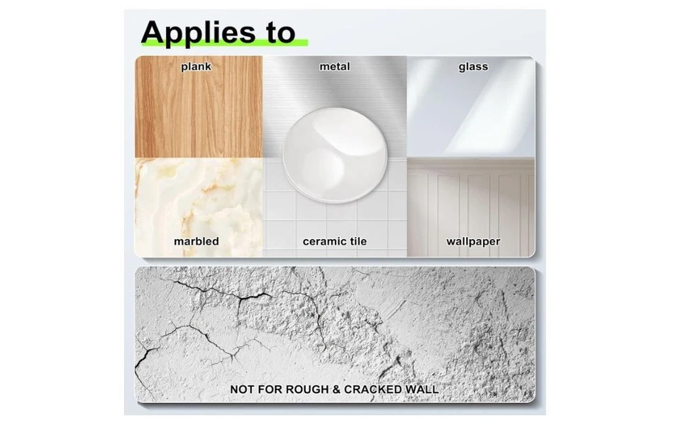 Protector de pared de silicona para perilla de puerta de 8 piezas protector de pared respaldo fuerte Foto 2 de 4