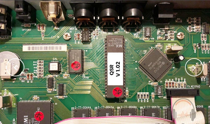 Alesis QSR Firmware OS Update Upgrade V 1.02 EPROM Mit Neuester OS - Bild 2 von 2