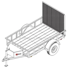 5′ x 8′ Utility Trailer Plans – 3,500 lb Capacity | Trailer Blueprints