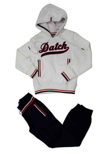 Completo tuta da bambino bianco blu Datch con cappuccio manica lunga junior  moda | eBay