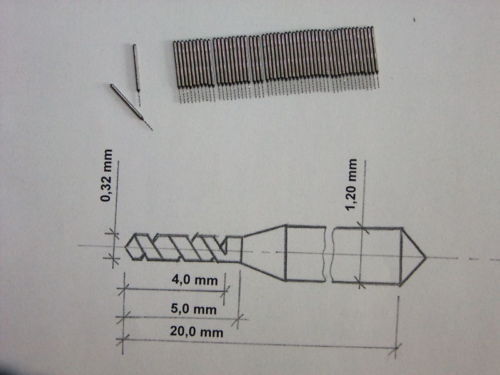 50 pcs 0.32mm precision mini micro drills bit on stank HSS for jewelers modeling - Picture 1 of 2