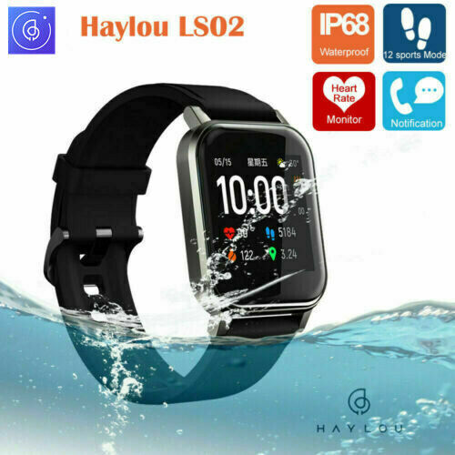 Haylou LS02 Globale Version IP68 Waterproof Heart Rate Smart Watch 1,4Zoll LCD