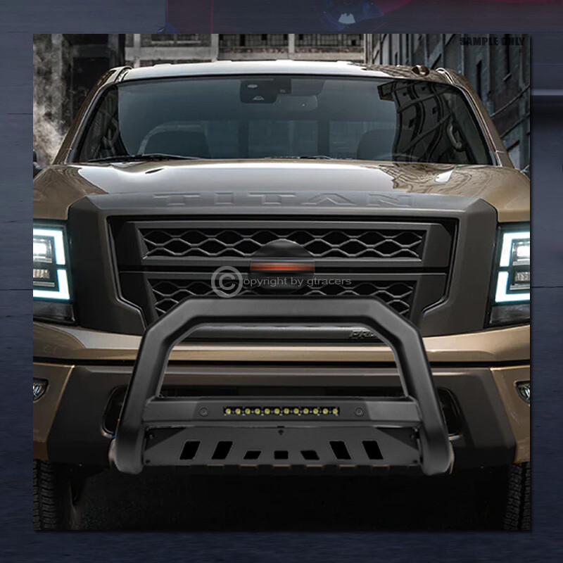 For 2017-2023 Honda Ridgeline Matte Blk AVT LED Bull Bar Guard w/Sensor ...