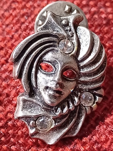 Broche Pins Ancienne Vintage Argente Carnaval De Venise