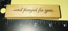 ... and prayed for you, standporri, B0086,used