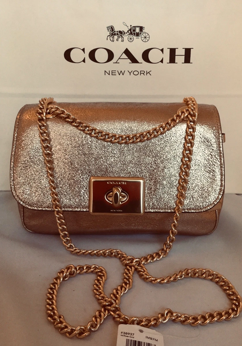 Rose gold purse coach deals