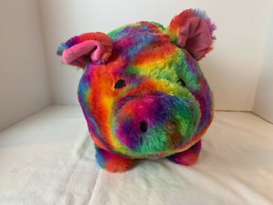 tie dye plush piggy bank