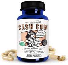 Legendary Milk Cash Cow - 10 Day Supply - 60 Capsules - Exp 07/26
