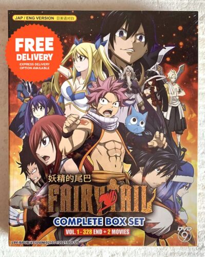 DVD Anime Fairy Tail Complete Series TV Vol. 1-328 End + 2 Movies English Dubbed - Picture 1 of 8