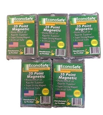 5 Econosafe 35pt Magnetic One Touch Card Holder UV Safe Crystal Clear FREE SHIP