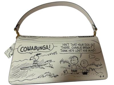 スヌーピー♪【COACH X Peanuts】Tabby ショルダーバッグ 26 Coach X Peanuts Tabby Shoulder Bag 26 With Newspaper Print
