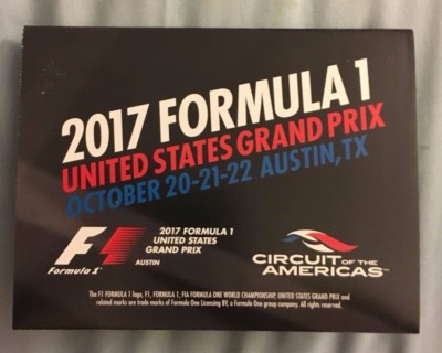 Formula 2017, United States Grand Prix Program Pamphlet, Austin - Main Image