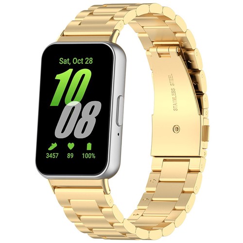 Ersatz Metall Armband Edelstahl Uhrenarmband für Samsung Galaxy Fit 3 - Bild 9 von 23