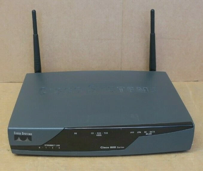  CISCO 877W-G-E-K9  877W Wireless 802.11 ADSL Integrated Services Router ISR - Image 2 of 4