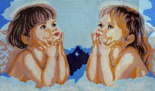 Needlepoint Tapestry Painted Canvas Gobelin 11575 - Kids. 20"x24"