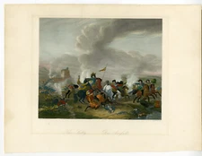 Antique Print-PISTOLIER-MOUNTED-CHARGE-FIGHT-Payne-Wouwermann-1850