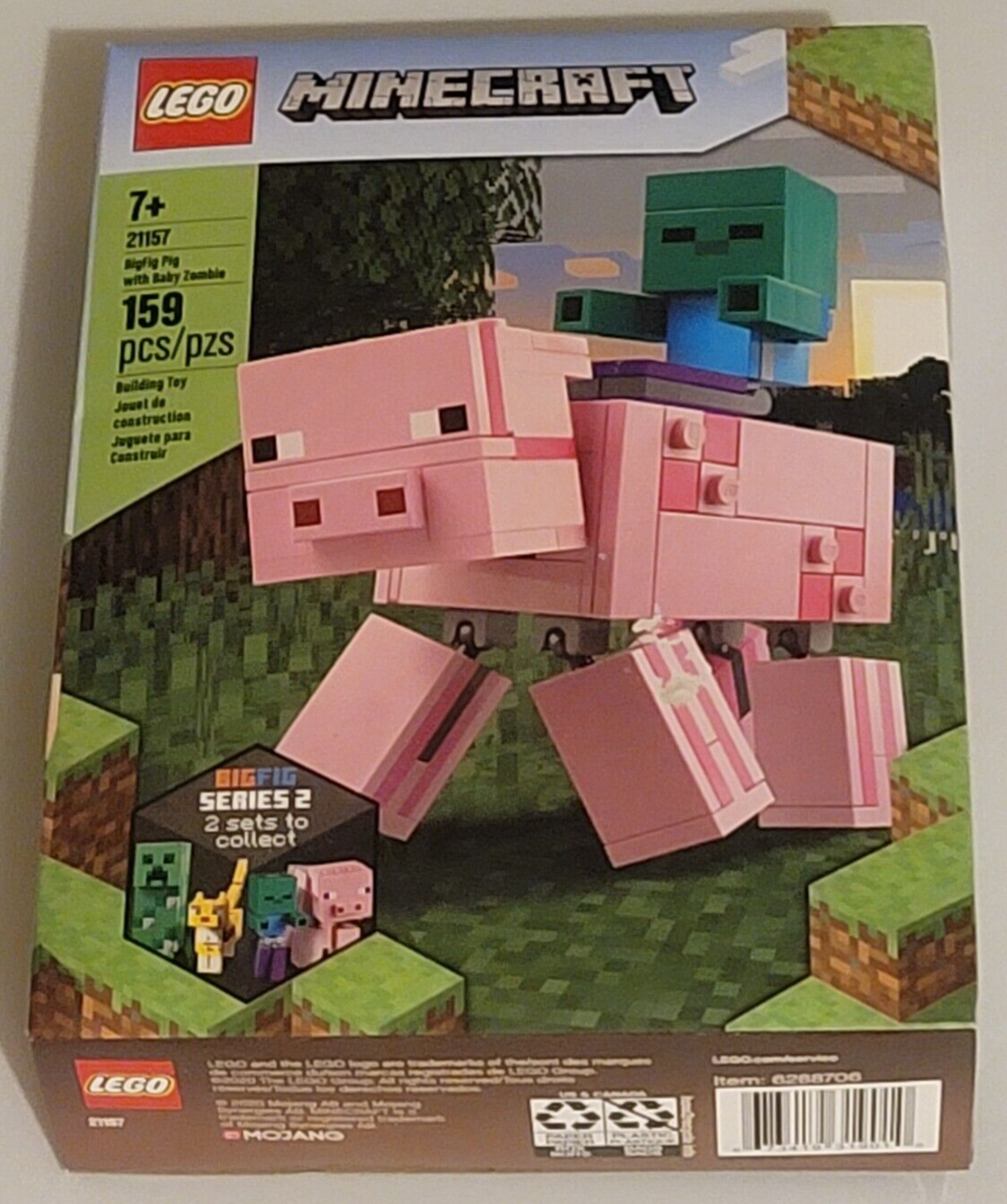 LEGO 21157 BigFig Pig with Baby Zombie Minecraft | eBay
