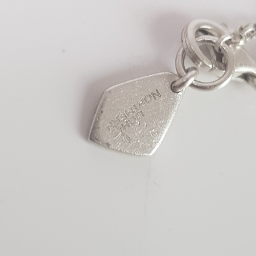 Large Crystal Glass Love Heart Gemstone Necklace 925 Sterling Silver 46cm CZ - Picture 12 of 15