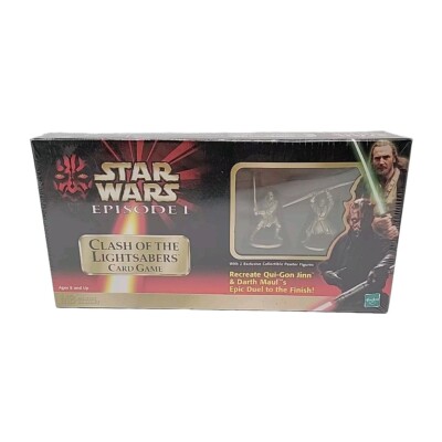 Star Wars Pewter Figures Clash of the Lightsabers Card Game Darth Maul Qui-Gon