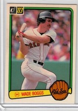 1983 Donruss - Wade Boggs #586 (RC), Red Sox