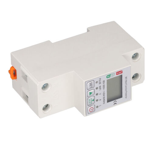 WiFi Smart Power Meter Switch For Tuya Energy Circuit Breaker ProtectorAC85‑300V - Afbeelding 1 van 24