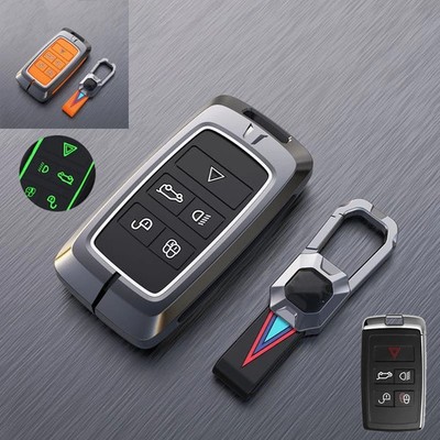 Zinc Alloy Car Key Fob Case Cover For Land Rover Range Rover Evoque Discovery 5