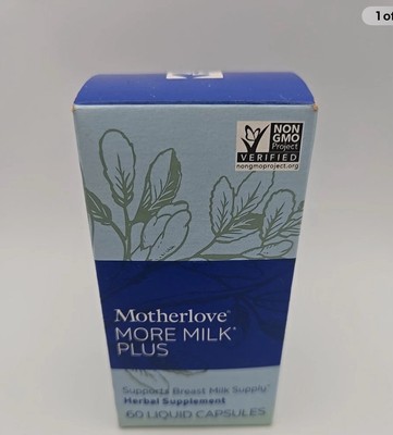 NEW Motherlove More Milk Plus Breast Lactation Herbal Supplement 60 Caps Exp 26