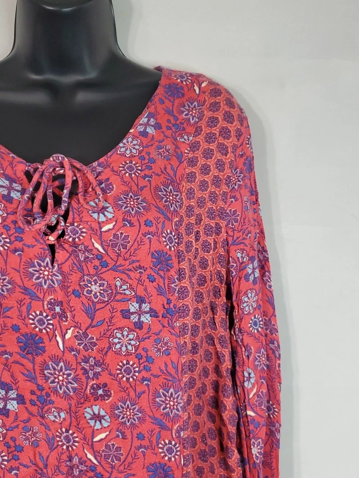 Blusa Arizona Jeans Juniors Talla 2XL Borlas Campesinas Boho Manga Larga  Foto 2 de 4